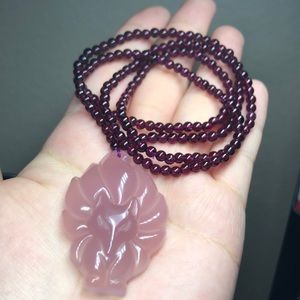 Purple Garnet necklace
